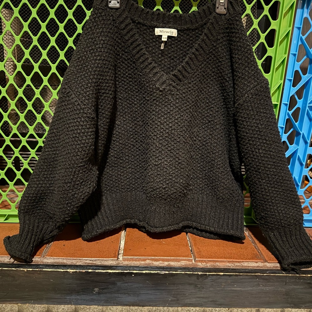 Miracle Black Knit Sweater